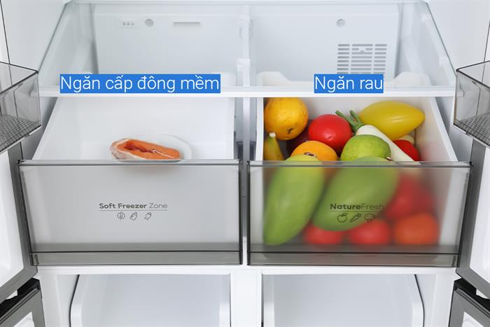 Tủ Lạnh Casper Inverter EcoFresh 430 Lít Multi Door RM-430PB - Giá Tốt